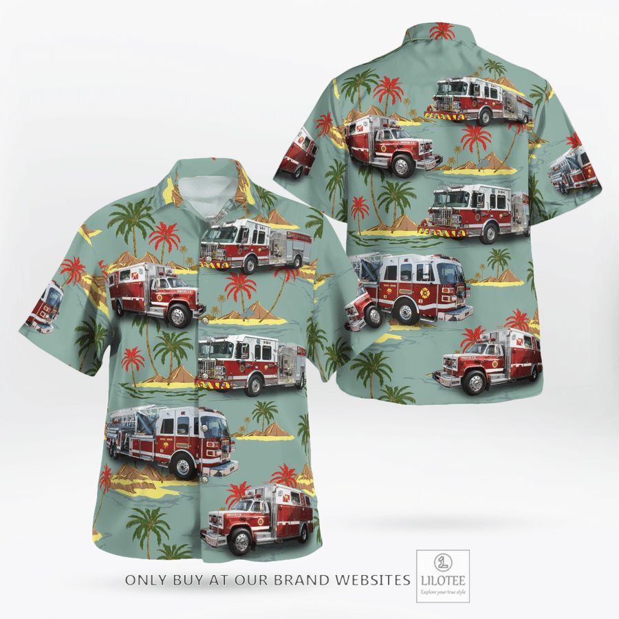 New York Mastic Fire Department Hawaiian Shirt 17