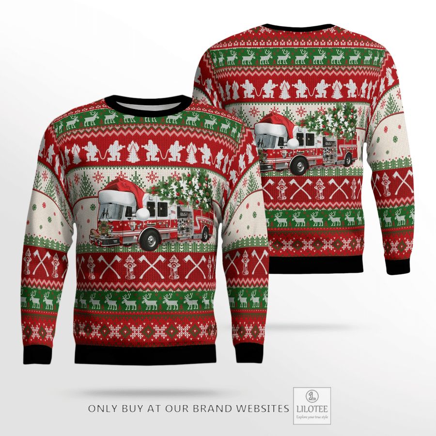 New York, Nanuet Fire Department Christmas 3D Sweater 25