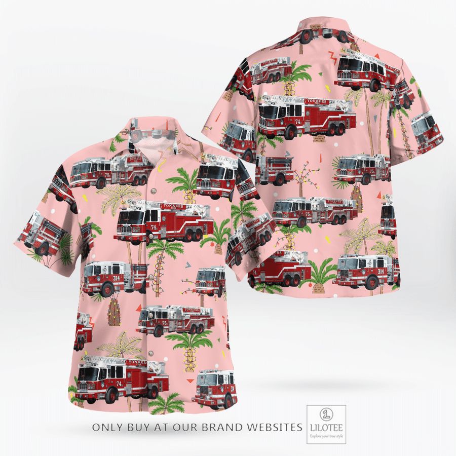 New York Yonkers Fire Department Christmas Hawaiian Shirt 17