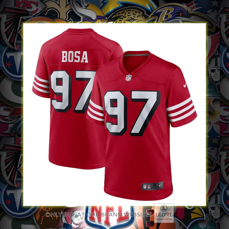 Nick Bosa San Francisco 49ers Nike Alternate Scarlet Football Jersey 4