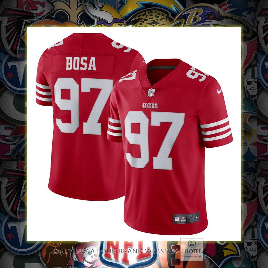 Nick Bosa San Francisco 49Ers Nike Vapor Scarlet Football Jersey 6