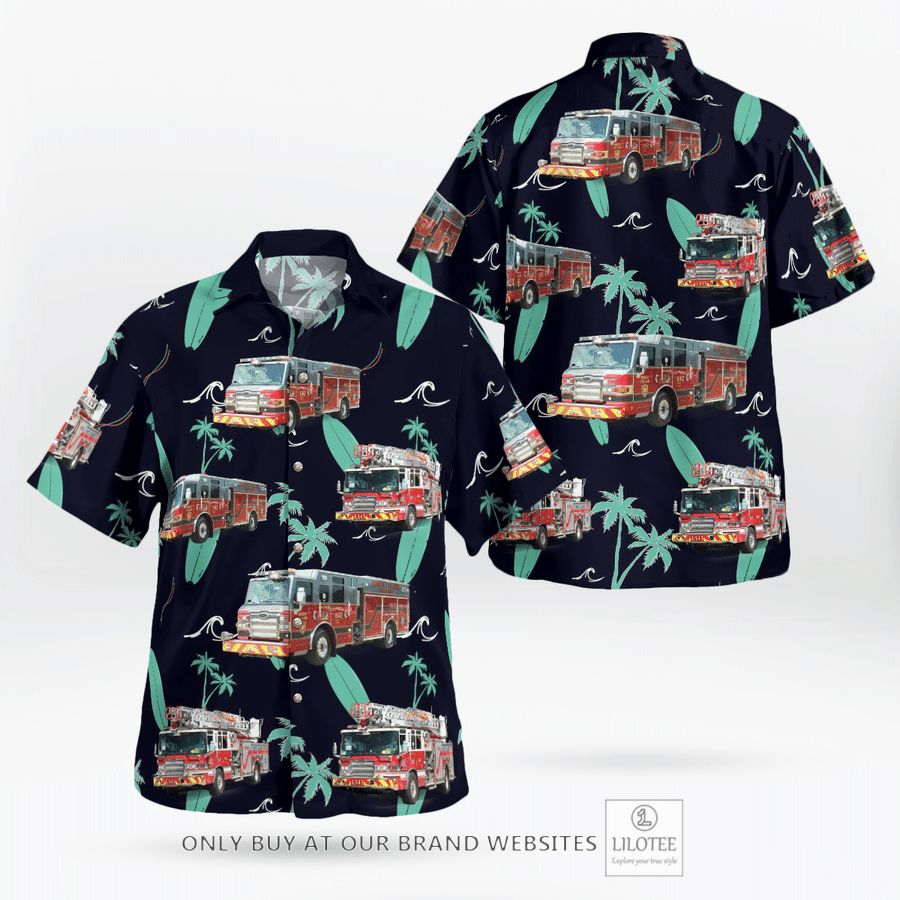 North Collier Fire Rescue District Hawaiian Shirt 17