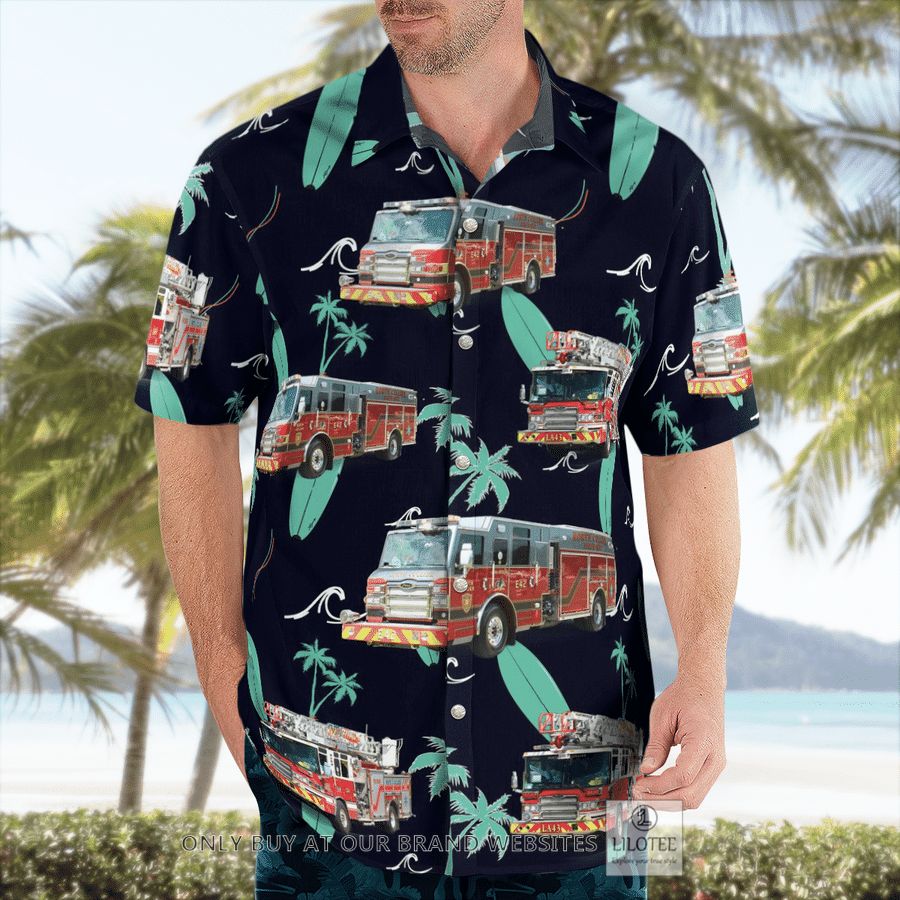 North Collier Fire Rescue District Hawaiian Shirt 7 North Collier Fire Rescue District Hawaiian Shirt - Image 7