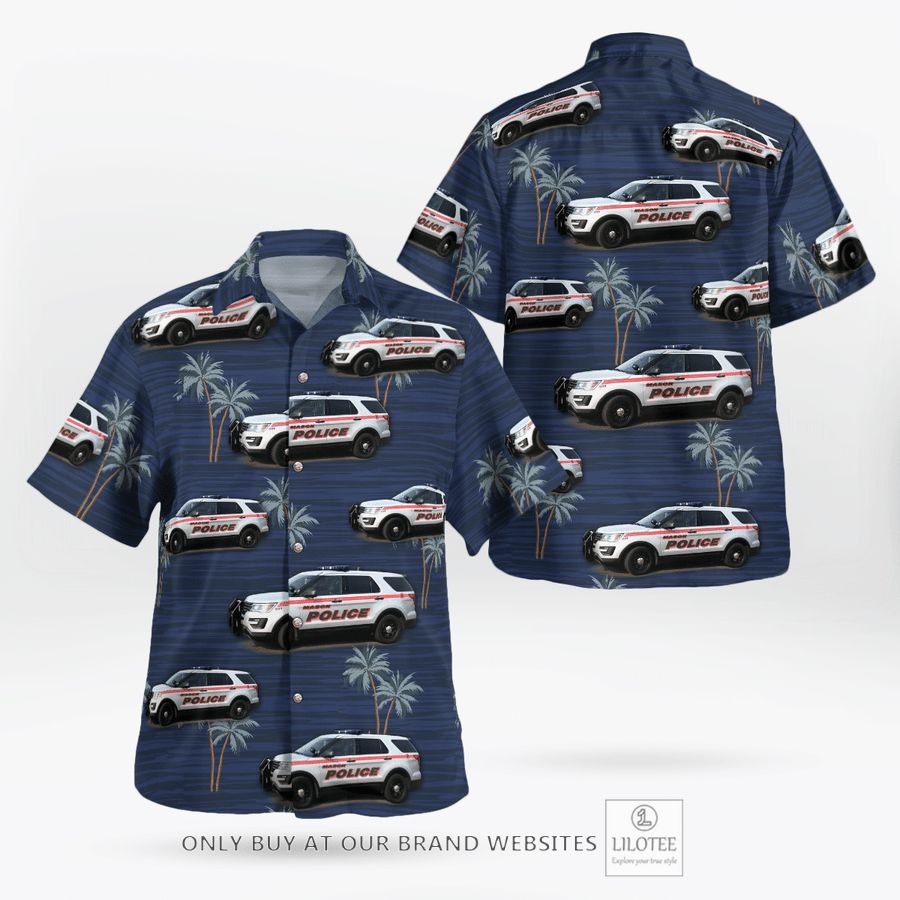 Ohio Mason Police Department SUV Hawaiian Shirt 17