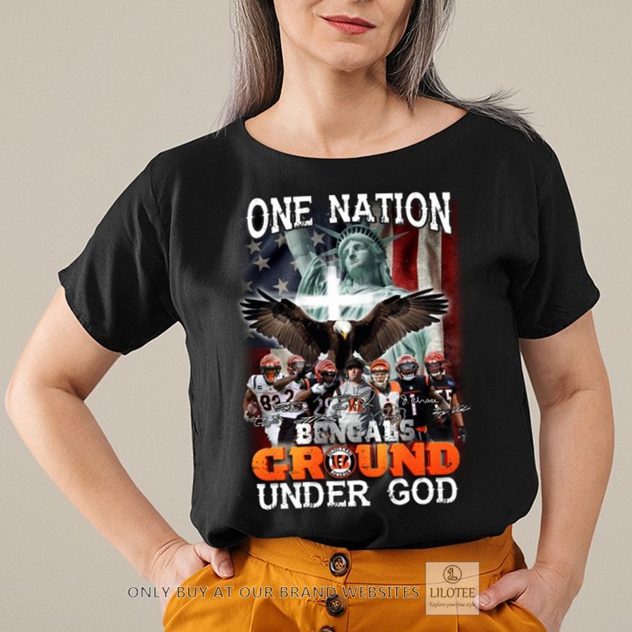 One Nation Bengals Groud Under God 2D Shirt, Hoodie 10