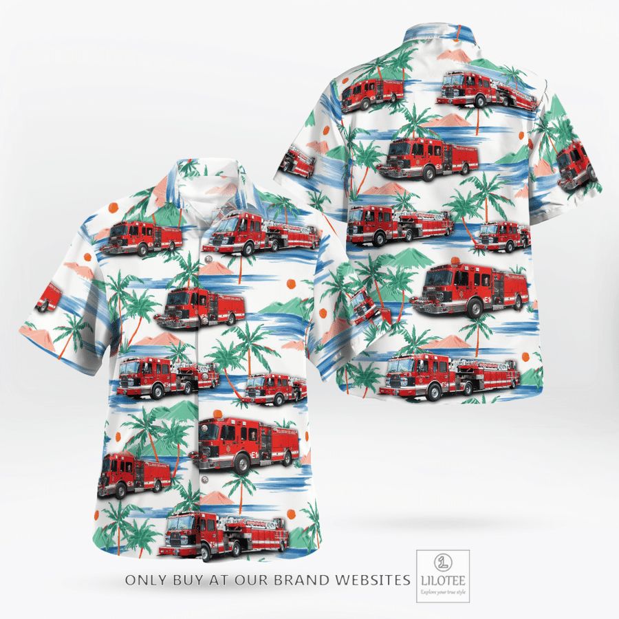 Oregon Hillsboro Fire & Rescue Hawaiian Shirt 16