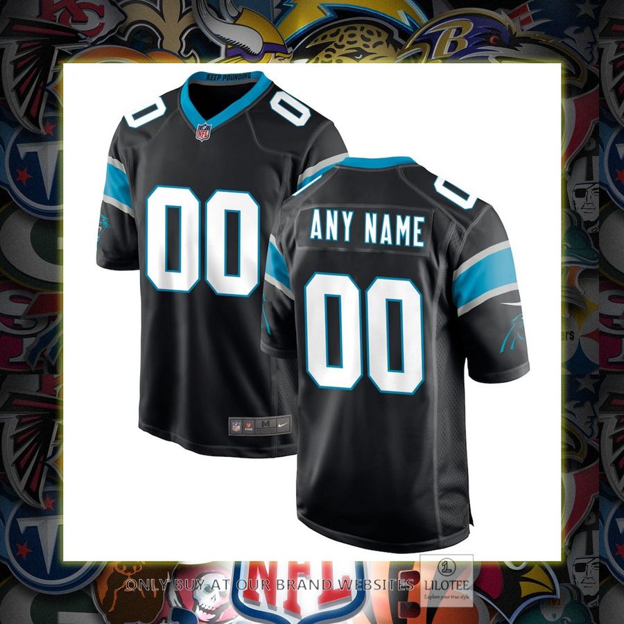 Personalized Carolina Panthers Nike Black Football Jersey 6