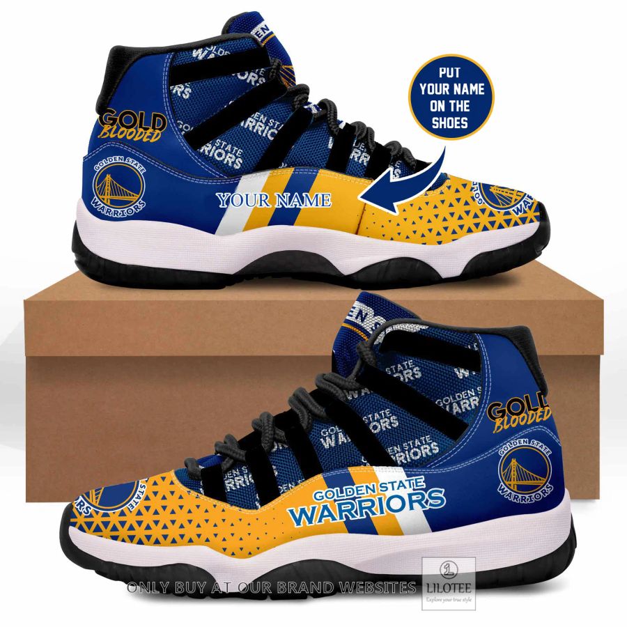 Personalized Golden State Warriors Champions Air Jordan 11 Sneaker 2