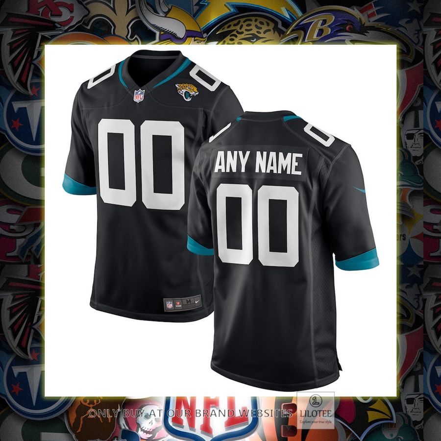 Personalized Jacksonville Jaguars Nike Black Football Jersey 6