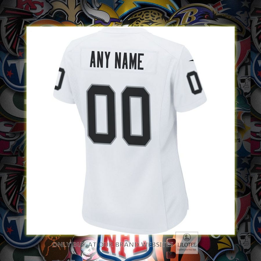 Personalized Las Vegas Raiders Nike Womens Game White Football Jersey 3 Personalized Las Vegas Raiders Nike Womens Game White Football Jersey - Image 3
