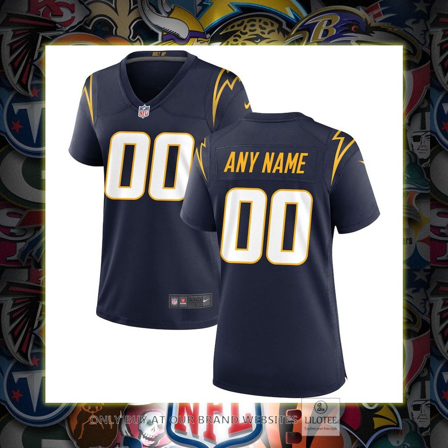 Personalized Los Angeles Chargers Nike Women's Alternate Navy Football Jersey 7