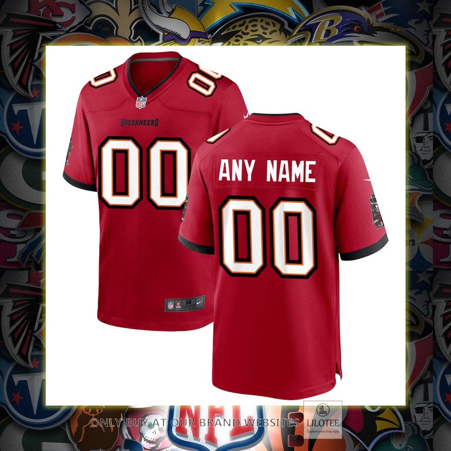 Personalized Nike Tampa Bay Buccaneers Red Football Jersey 6