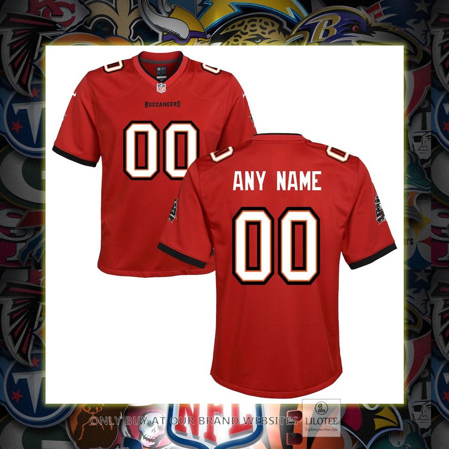 Personalized Nike Tampa Bay Buccaneers Youth Red Football Jersey 6