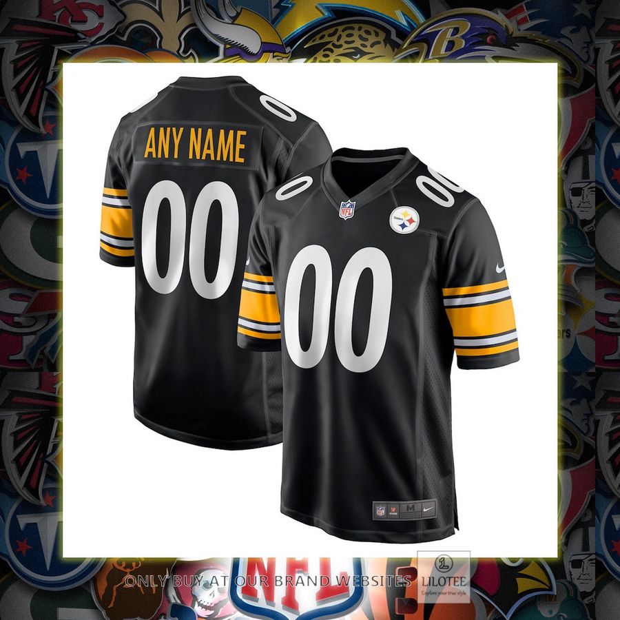Personalized Pittsburgh Steelers Nike Game Player Black Football Jersey 6