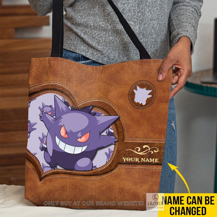 Personalized Pokemon Gengar All Over Tote bag 2