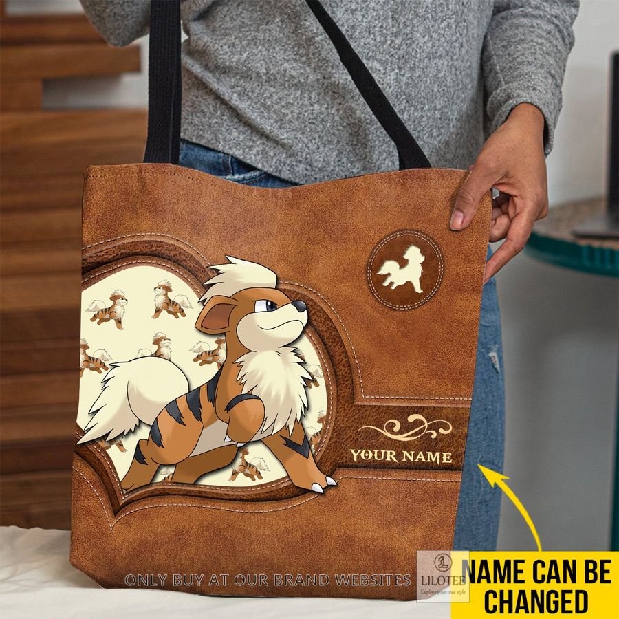 Personalized Pokemon Growlithe All Over Tote bag 3