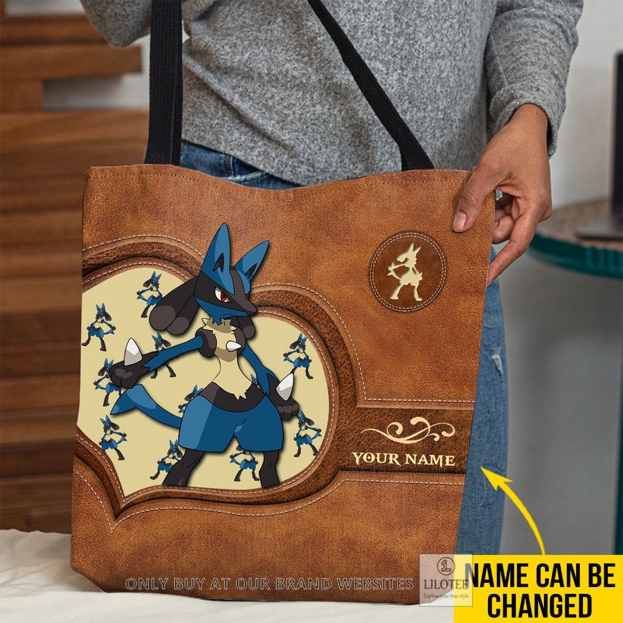 Personalized Pokemon Lucario All Over Tote bag 3