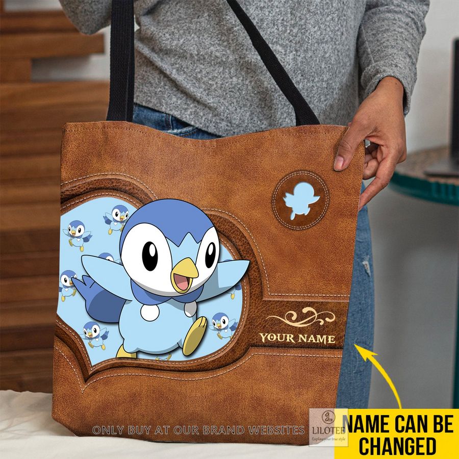 Personalized Pokemon Piplup All Over Tote bag 2