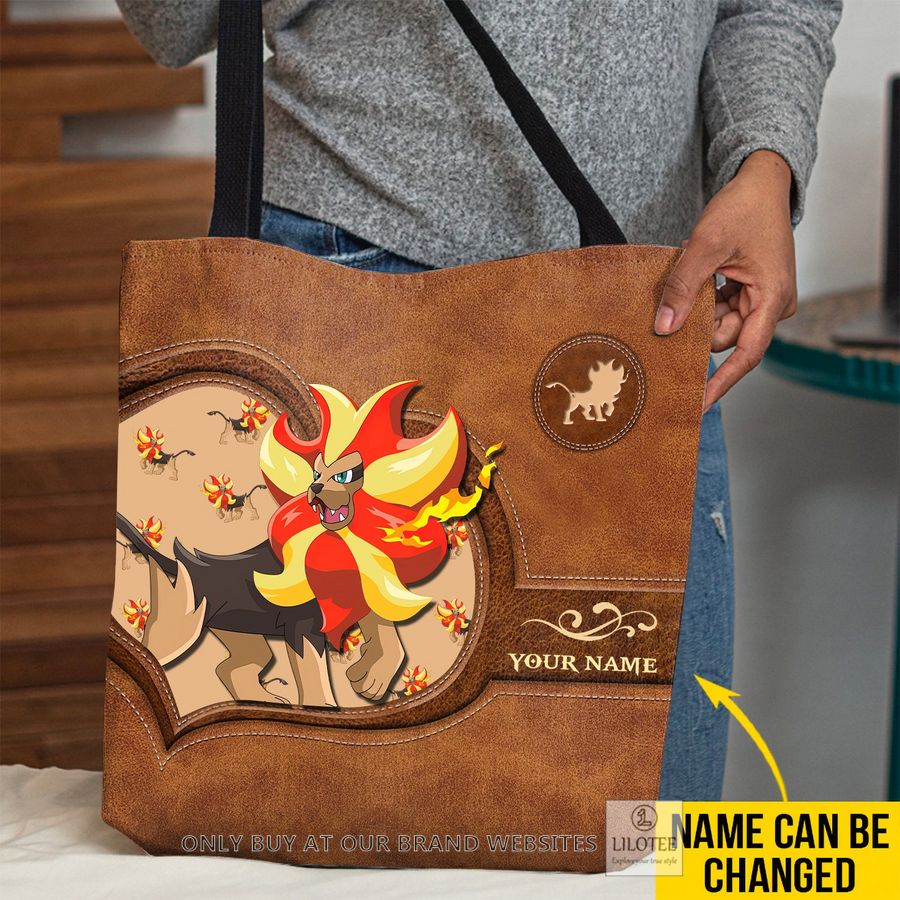 Personalized Pokemon Pyroar All Over Tote bag 2
