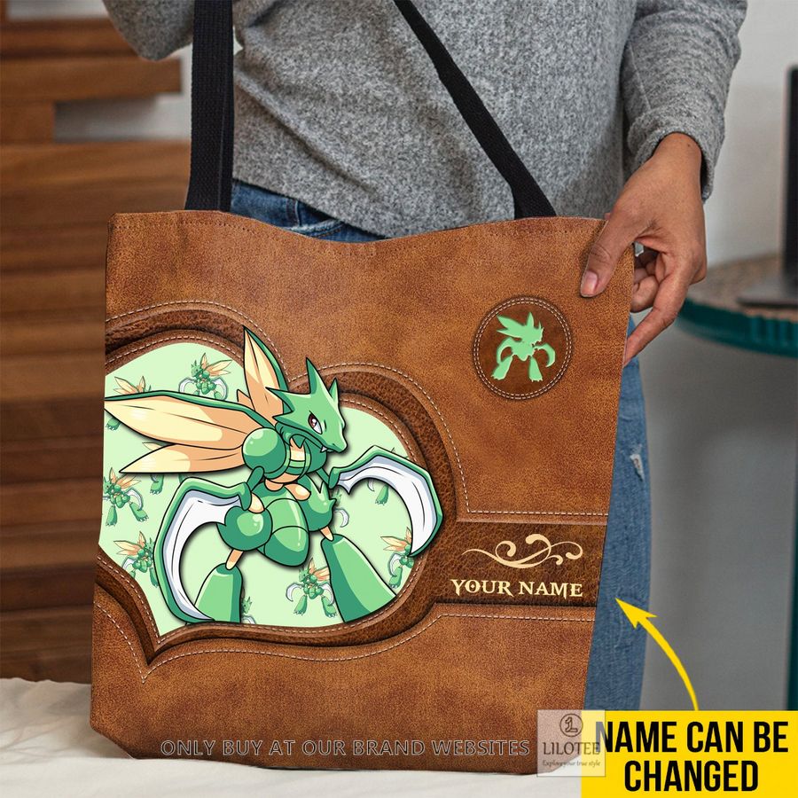 Personalized Pokemon Scyther All Over Tote bag 3