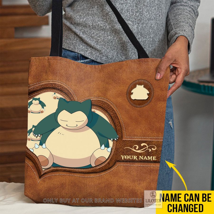 Personalized Pokemon Snorlax All Over Tote bag 3