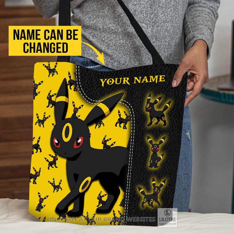 Personalized Pokemon Umbreon Black All Over Tote bag 2