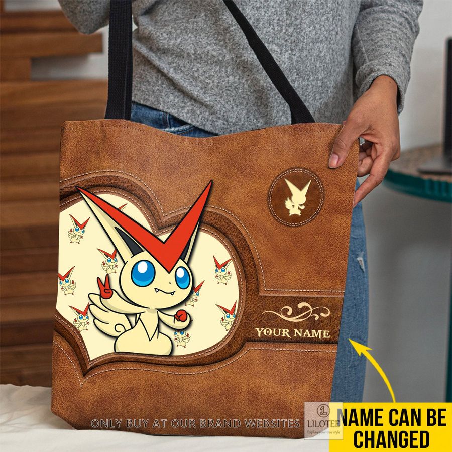 Personalized Pokemon Victini All Over Tote bag 3