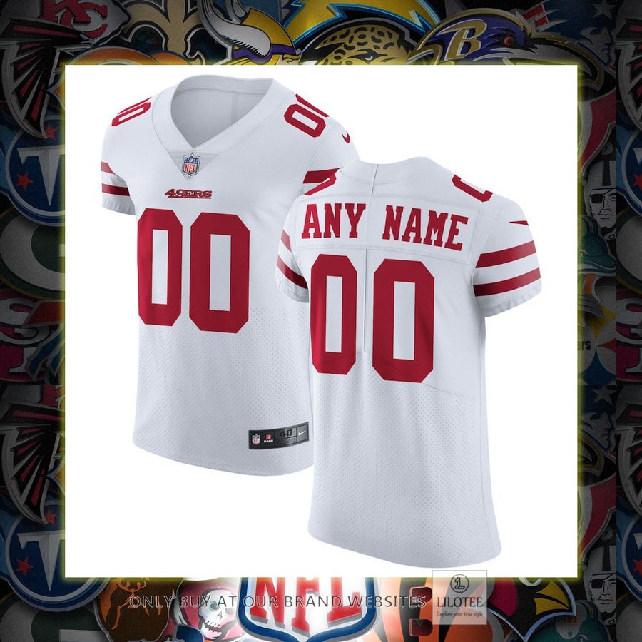 Personalized San Francisco 49ers Nike Vapor Untouchable Elite White Football Jersey 6