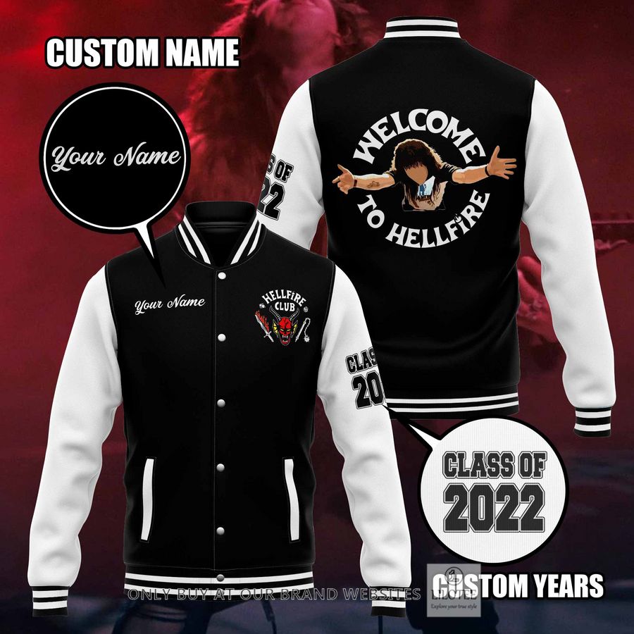 Personalized Stranger Things Welcome To Hellfire Club Baseball Jacket 3