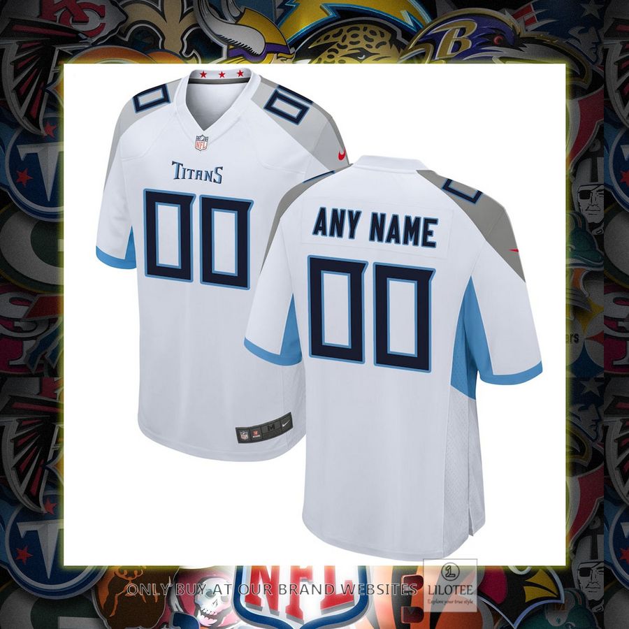 Personalized Tennessee Titans Nike Game White Football Jersey 7