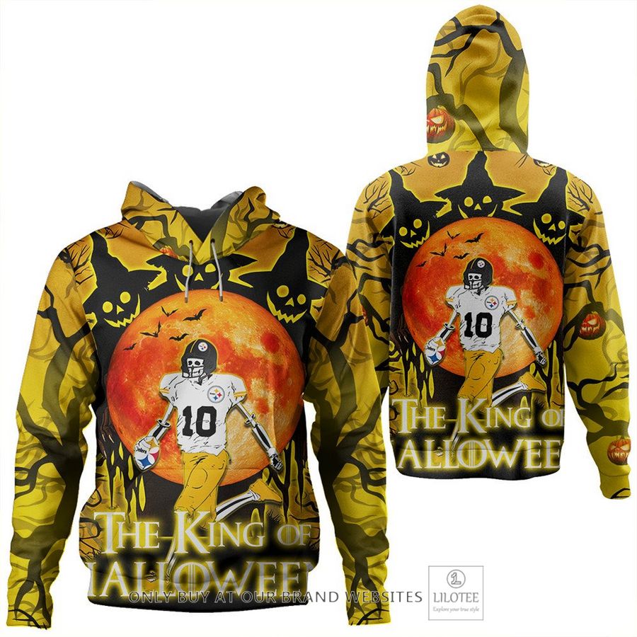 Pittsburgh Steelers Skull the king of Halloween 3D Shirt, hoodie 8
