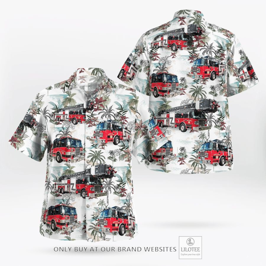 Plainville Fire Department Hawaiian Shirt 17