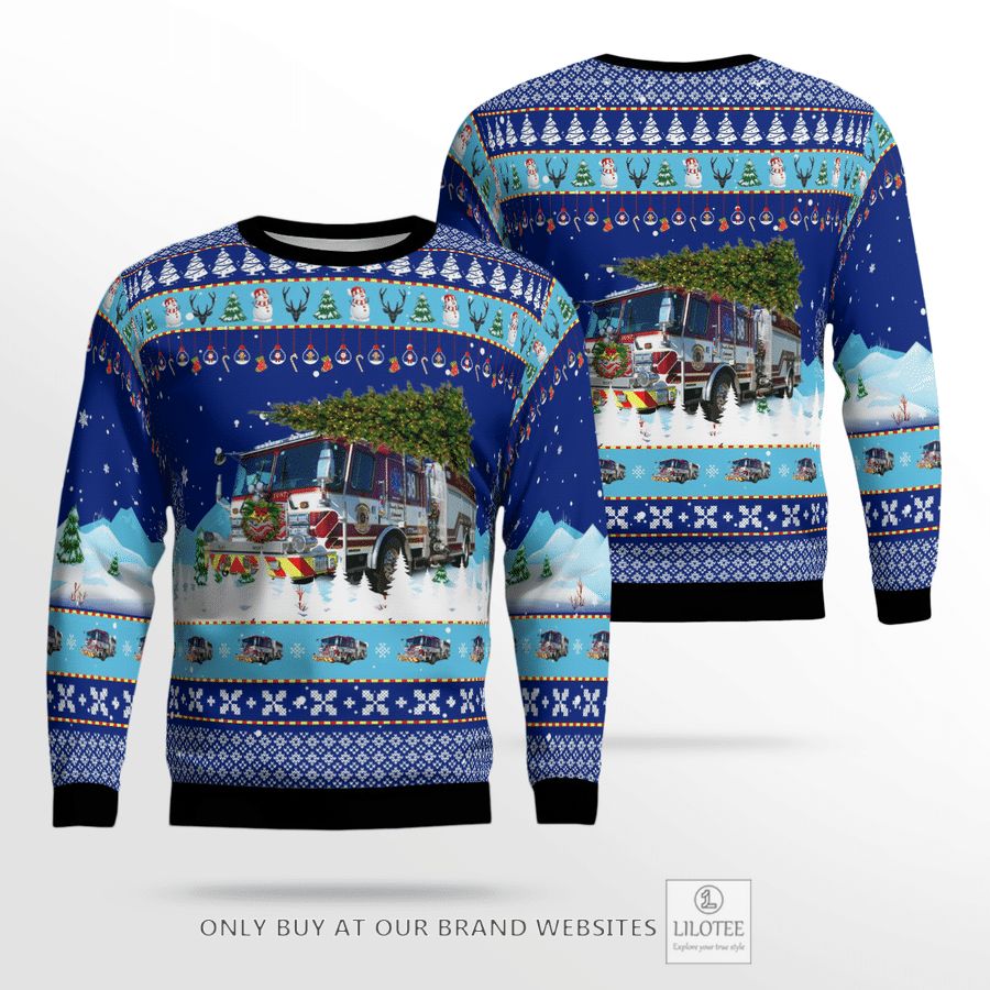 Polk County Fire Rescue Christmas 3D Sweater 25