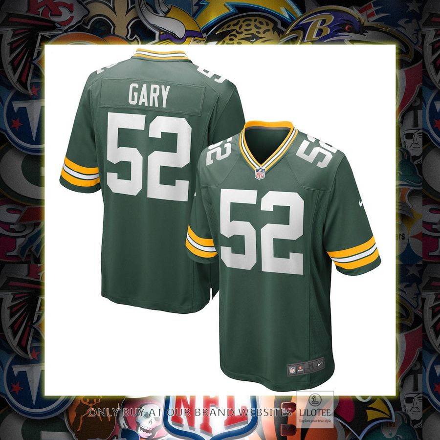Rashan Gary Green Bay Packers Nike Game Green Football Jersey 6