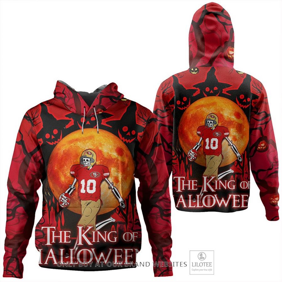 San Francisco 49ers Skull the king of Halloween 3D Shirt, hoodie 9