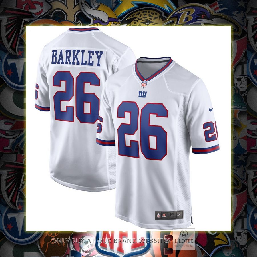 Saquon Barkley New York Giants Nike Alternate White Football Jersey 7