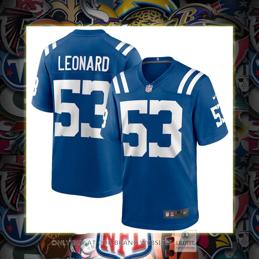 Shaquille Leonard Indianapolis Colts Nike Game Royal Football Jersey 7