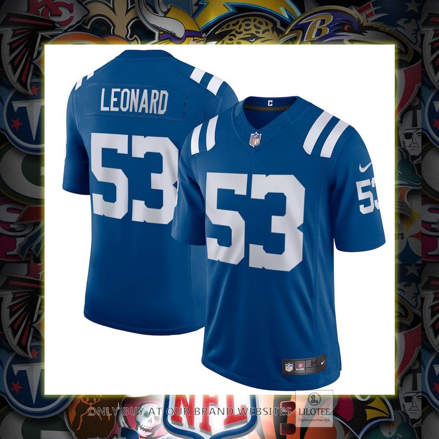 Shaquille Leonard Indianapolis Colts Nike Vapor Royal Football Jersey 6