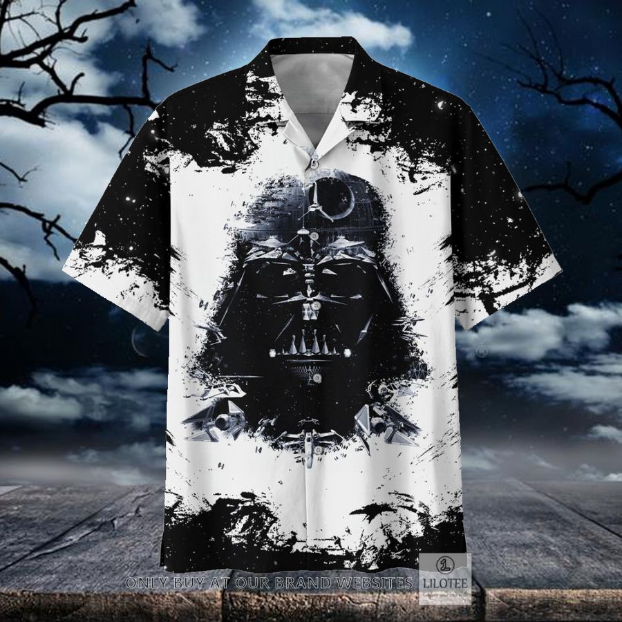 Star War Darth Vader Black White Hawaiian Shirt 16