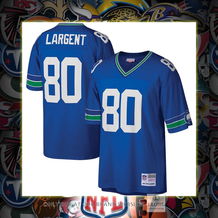 Steve Largent Seattle Seahawks Mitchell And Ness Legacy Replica Royal Football Jersey 7