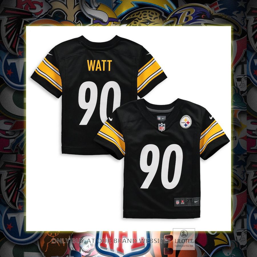 T.J. Watt Pittsburgh Steelers Nike Toddler Black Football Jersey 2