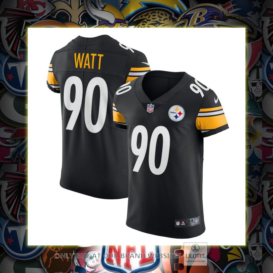T.J. Watt Pittsburgh Steelers Nike Vapor Elite Black Football Jersey 2