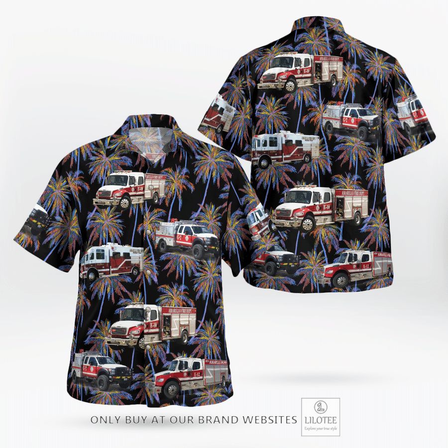 Texas Amarillo Fire Department Hawaiian Shirt 16
