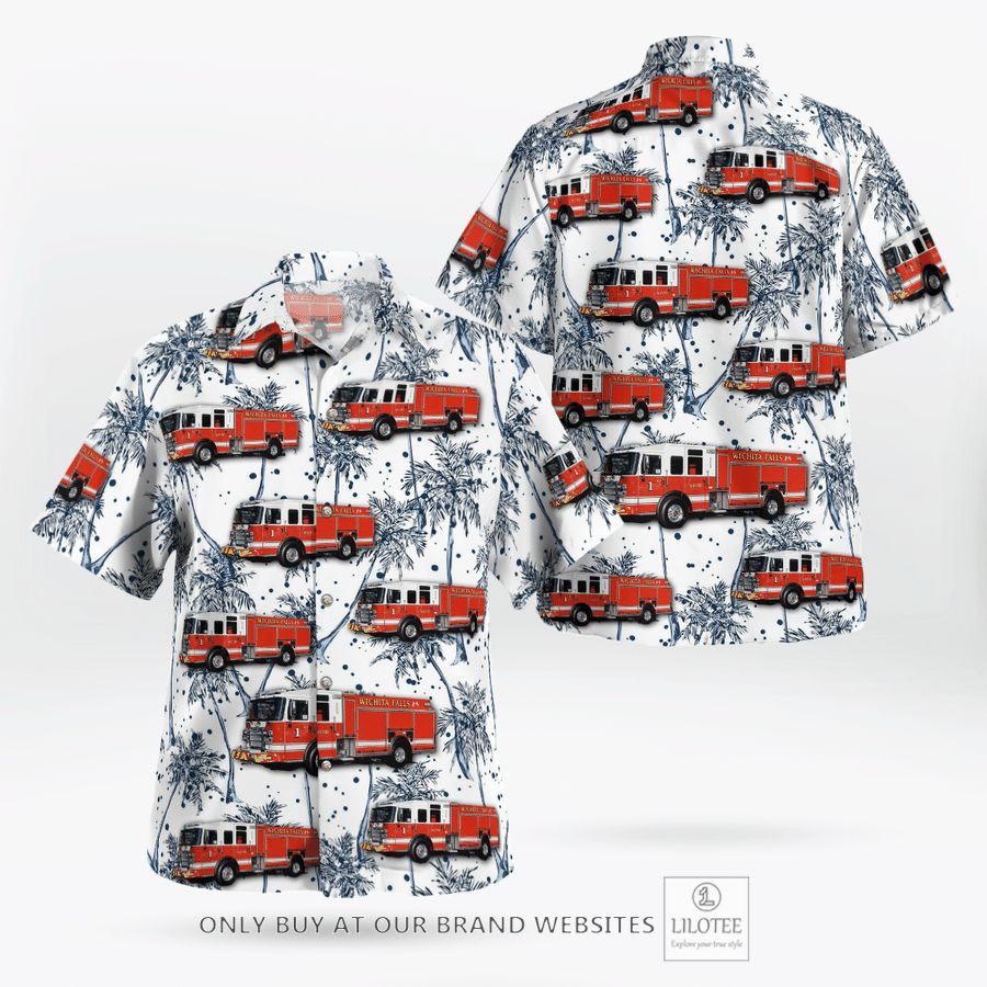 Texas Wichita Falls Fire Department Hawaiian Shirt 16