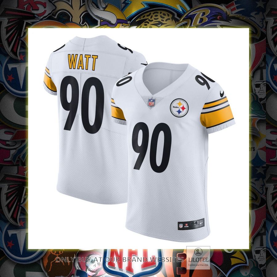Tj Watt Pittsburgh Steelers Nike Vapor Elite Player White Football Jersey 7
