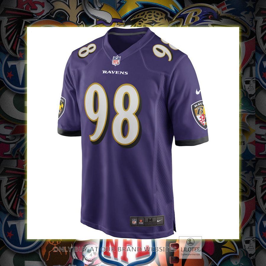 Tony Siragusa Baltimore Ravens Nike Game Retired Player Purple Football Jersey 4