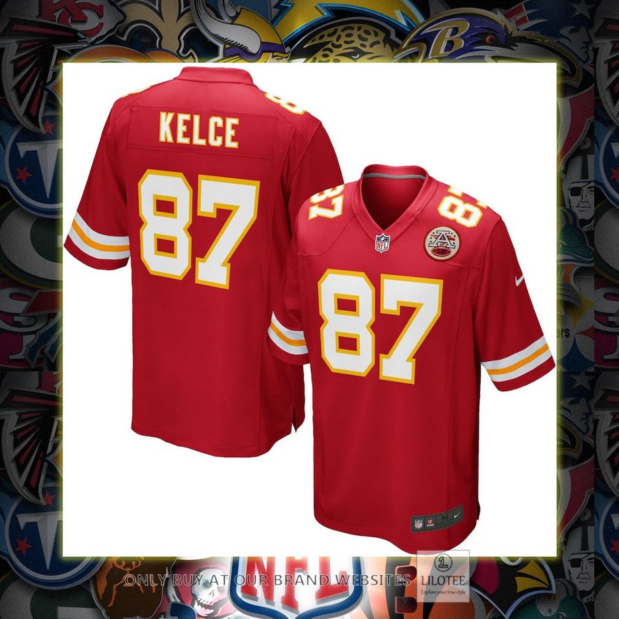 Travis Kelce Kansas City Chiefs Youth Nike Team Color Game Red Football Jersey 10