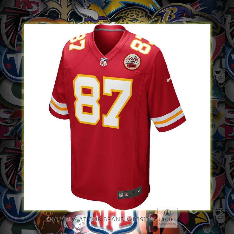 Travis Kelce Kansas City Chiefs Youth Nike Team Color Game Red Football Jersey 2