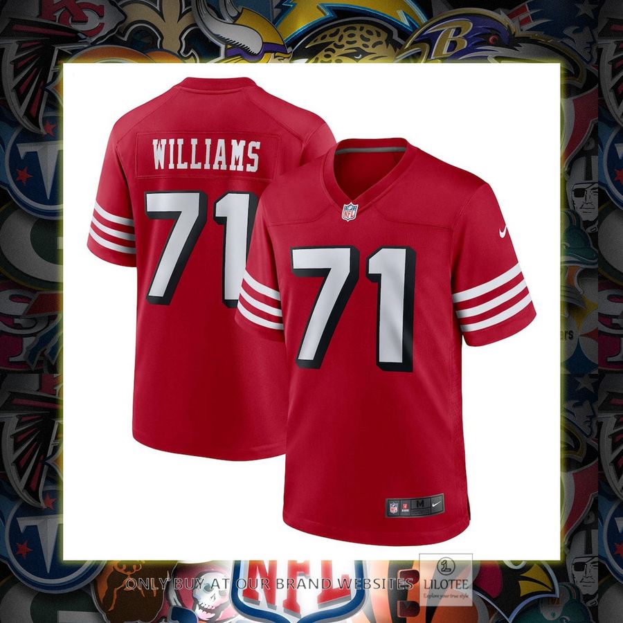 Trent Williams San Francisco 49ers Nike Alternate Scarlet Football Jersey 7