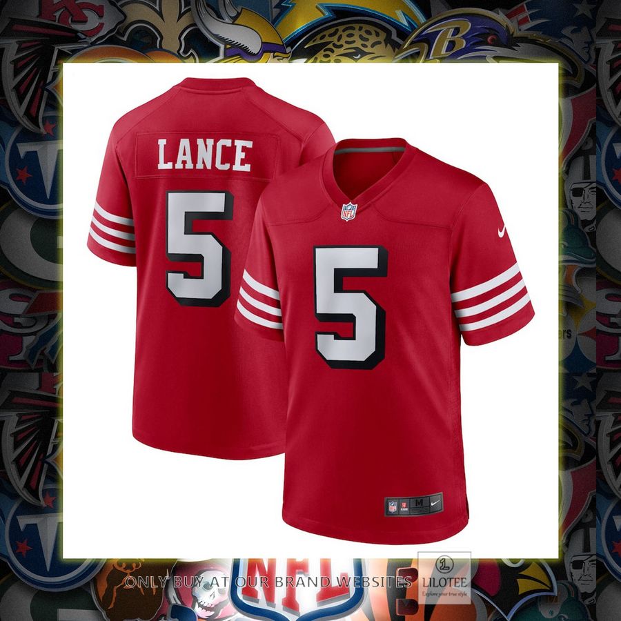 Trey Lance San Francisco 49Ers Nike Alternate Game Scarlet Football Jersey 6